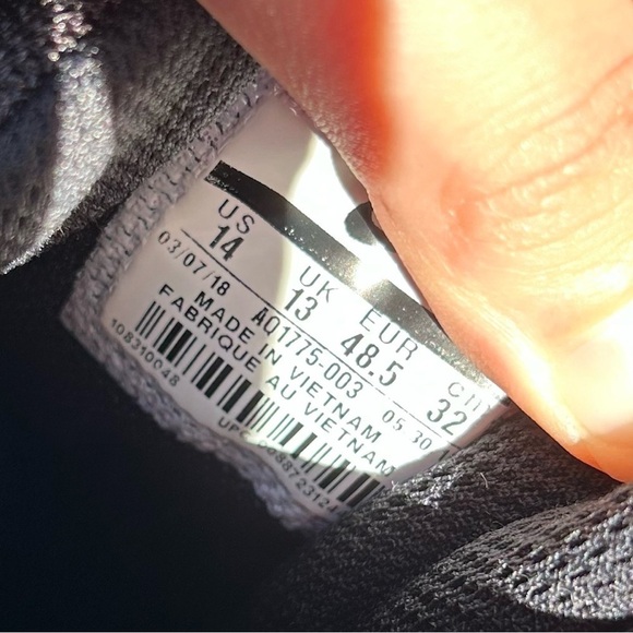 [14] Nike Men’s Ebernon Low Triple Black Sneaker Skate Shoe EUC - Picture 8 of 9